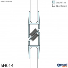 SH014 Magnetic Shower Screen Seal (6mm glass)